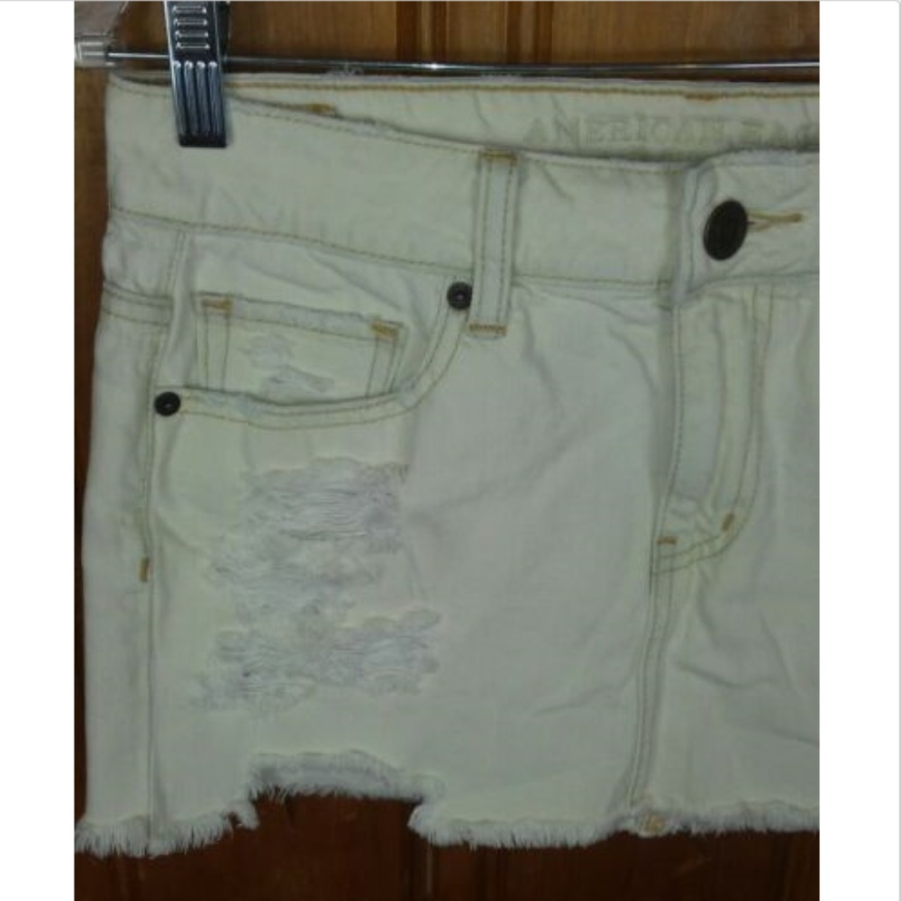 American Eagle Outfitters Distressed Denim Skirt - Picture 3 of 7